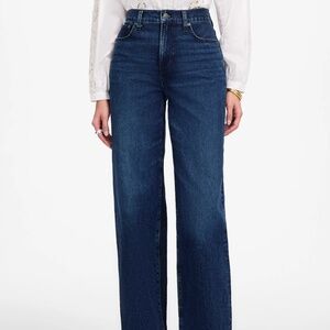 NWT Madewell The Perfect Vintage Wide-Leg Jean Nighthawk WashComfort Stretch